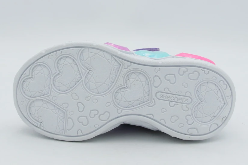 Skechers Enchanted Heart Lights Βρεφικά Sneakers Λεβάντα, Διάφορα Χρώματα