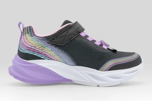 Skechers S-Lights Cosmic Glow Rainbow Dream Sneakers (303709L-BKMT)