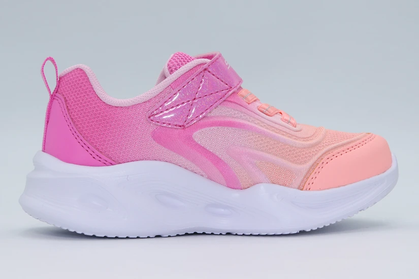 Skechers Color Breeze Βρεφικά Sneakers Ροζ, Σομόν, Λευκά