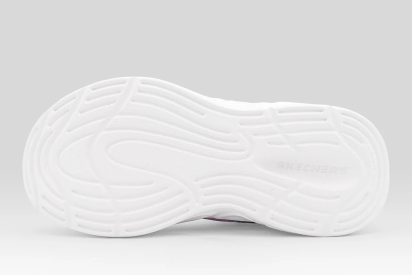 Skechers S Lights Sola Glow 2.0 Παιδικά Sneakers Λευκά, Γκρι, Μωβ