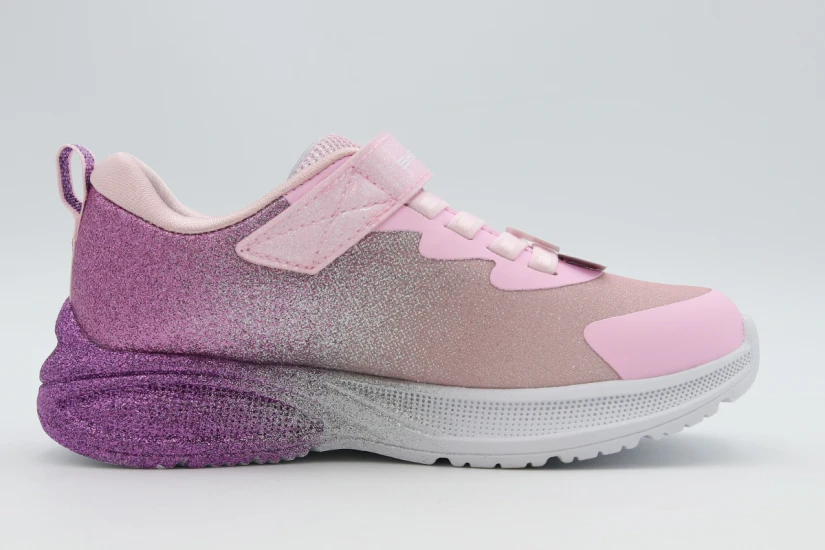 Skechers Microspec Max Advance - Glitz Gala Παιδικά Sneakers Ροζ, Μωβ
