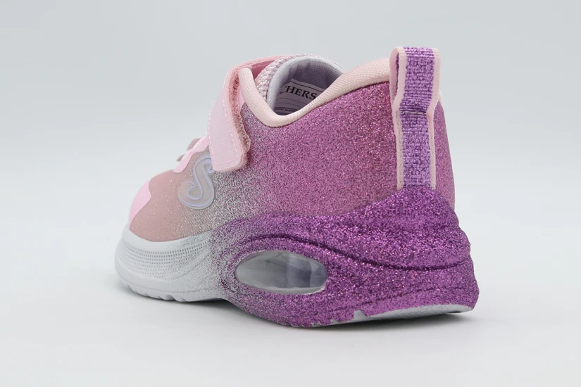 Skechers Microspec Max Advance - Glitz Gala Παιδικά Sneakers Ροζ, Μωβ
