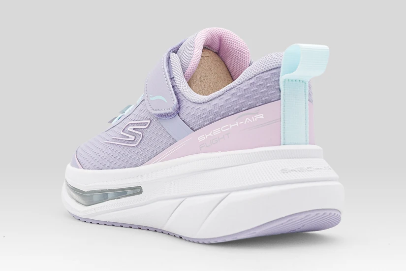 Skechers Air Flight Παιδικά Sneakers Λιλά, Λευκά, Γαλάζια
