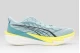 Puma Deviate Nitro 4 Ανδρικά Αθλητικά Παπούτσια για Τρέξιμο Γαλάζια, Κίτρινο Φλούο, Μαύρα, Λευκά