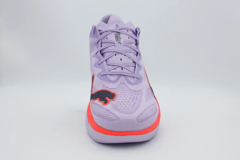 Puma Deviate Nitro Elite 4 Ανδρικά Αθλητικά Παπούτσια για Τρέξιμο Λιλά, Κοραλλί, Μαύρα