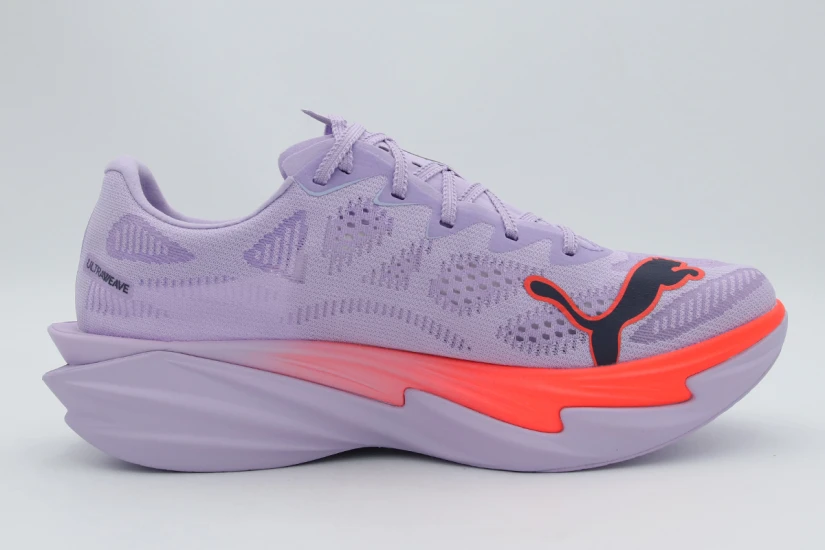 Puma Deviate Nitro Elite 4 Γυναικεία Αθλητικά Παπούτσια για Τρέξιμο Λιλά, Κοραλλί, Μαύρα