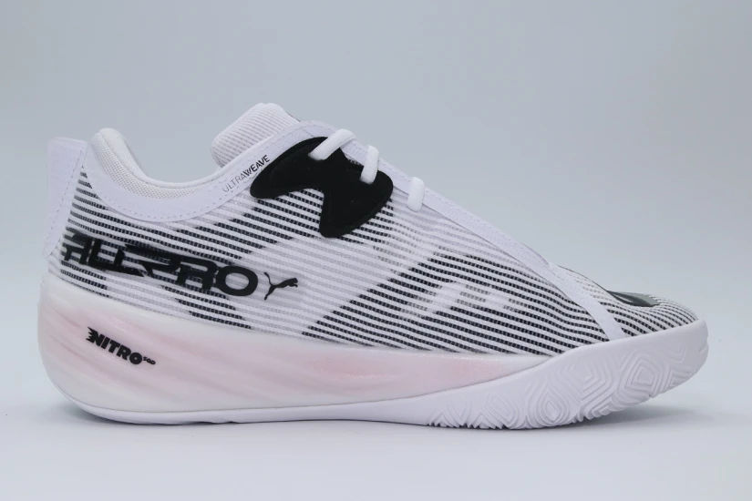 Puma All-Pro Nitro 2 Ανδρικά Μπασκετικά Παπούτσια Λευκά, Μαύρα, Γκρι