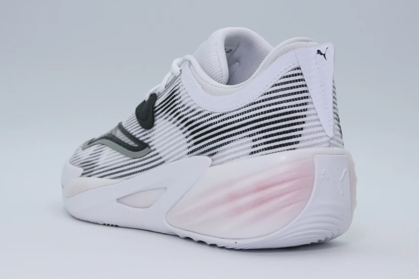 Puma All-Pro Nitro 2 Ανδρικά Μπασκετικά Παπούτσια Λευκά, Μαύρα, Γκρι