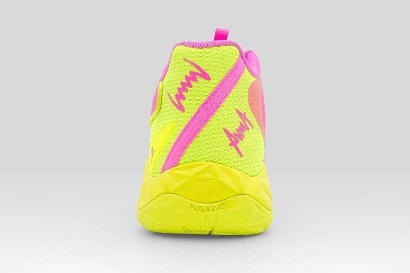 Puma Dagger 2 Ανδρικά Μπασκετικά Παπούτσια Ροζ, Λαχανί, Άκουα