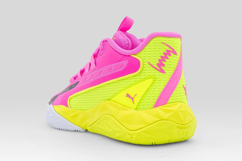 Puma Dagger 2 Μπασκετικά Παπούτσια Ροζ, Λαχανί, Άκουα