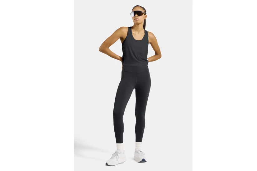 Odlo The Essentials Base Layer Γυναικεία Αμάνικη Μπλούζα Μαύρη