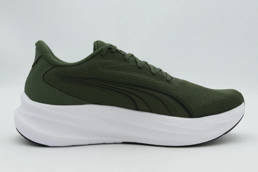Puma Maxstride Lite Ανδρικά Αθλητικά Παπούτσια για Τρέξιμο Χακί, Λευκά