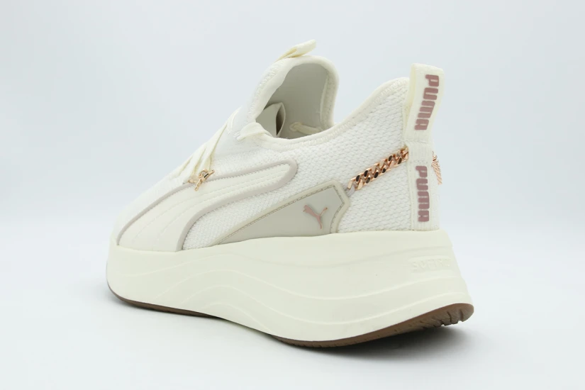 Puma Softride Sabrina Γυναικεία Sneakers Εκρού, Μπεζ, Χρυσά