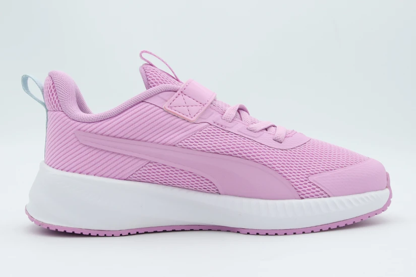 Puma Flyer 4 Παιδικά Αθλητικά Παπούτσια για Τρέξιμο Ροζ, Λευκό, Γκρι Ανοιχτό