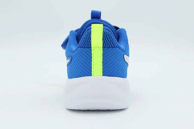 Puma Flyer 4 Βρεφικά Αθλητικά Παπούτσια για Τρέξιμο Μπλε, Κίτρινο Φλούο, Γκρι Ανοιχτό, Λευκό