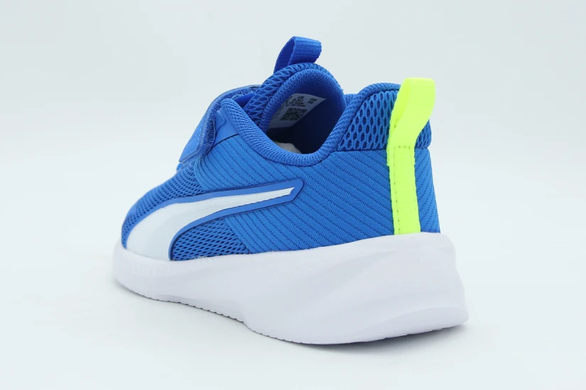 Puma Flyer 4 Βρεφικά Αθλητικά Παπούτσια για Τρέξιμο Μπλε, Κίτρινο Φλούο, Γκρι Ανοιχτό, Λευκό