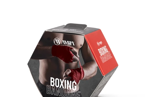 Amila Μπαντάζ Πυγμαχίας Amila Handwrap 3M Κόκκινο (32001)