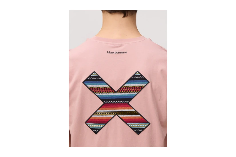 Blue Banana Peach Classic Ανδρικό Κοντομάνικο T-Shirt Ροζ