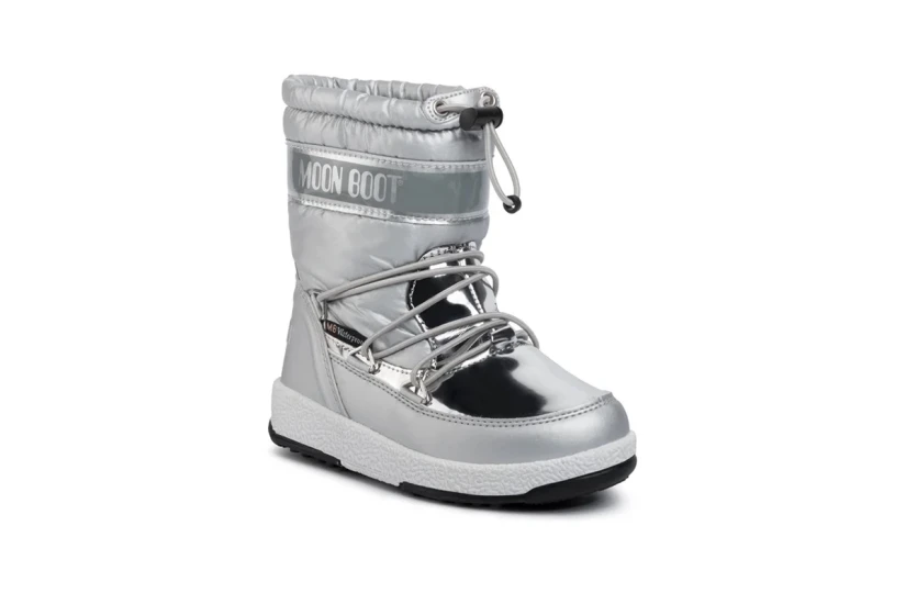 Moon Boot Γυναικείες Μπότες Χιονιού Ασημί
