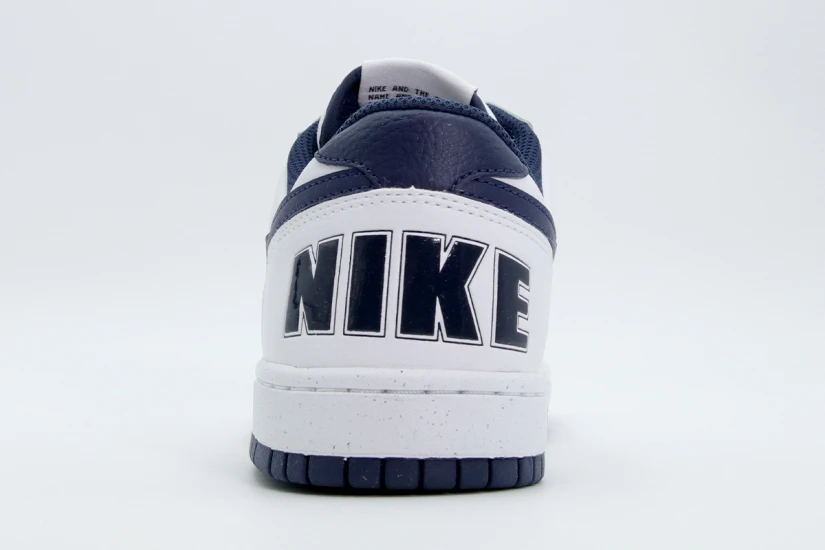 Nike Big Low Ανδρικά Sneakers Λευκά, Μπλε Σκούρο