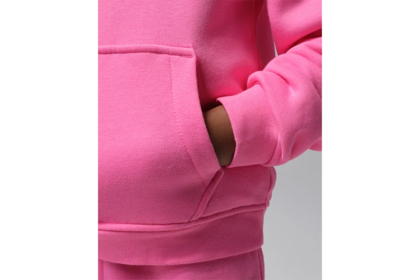 Jordan Brooklyn Fleece Παιδικό Σετ Φούτερ με Κουκούλα - Παντελόνι Φόρμας Ροζ