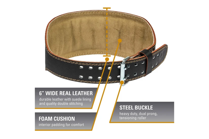 Harbinger 6 Padded Leather Large Δερμάτινη Ζώνη Αρσης Βαρών (361019)