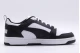 Puma Rebound V6 Low Ανδρικά Sneakers Μαύρα, Λευκά