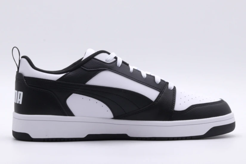 Puma Rebound V6 Low Ανδρικά Sneakers Μαύρα, Λευκά