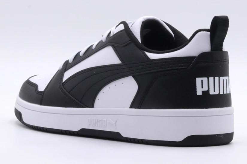 Puma Rebound V6 Low Ανδρικά Sneakers Μαύρα, Λευκά