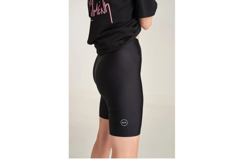 PCP Amaryllis Biker Shiny Γυναικείο Κοντό Κολάν Μαύρο