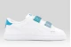 Puma Smash 3.0 L Glitter Velcro V Βρεφικά Sneakers Λευκά, Μπλε