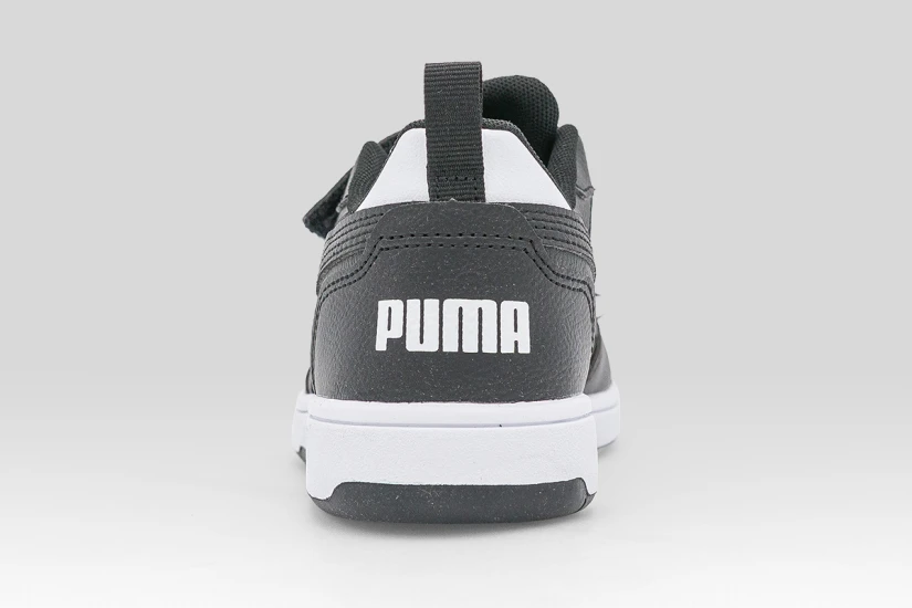 Puma Rebound V6 Low Παιδικά Sneakers Μαύρα, Λευκά
