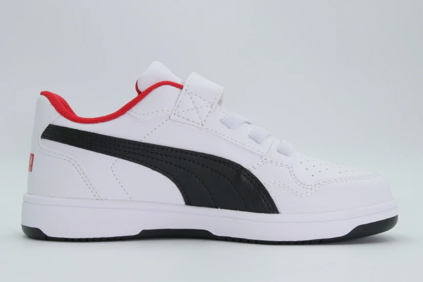 Puma Reb-L Ac+Ps Παιδικά Sneakers Λευκά, Μαύρα, Κόκκινα