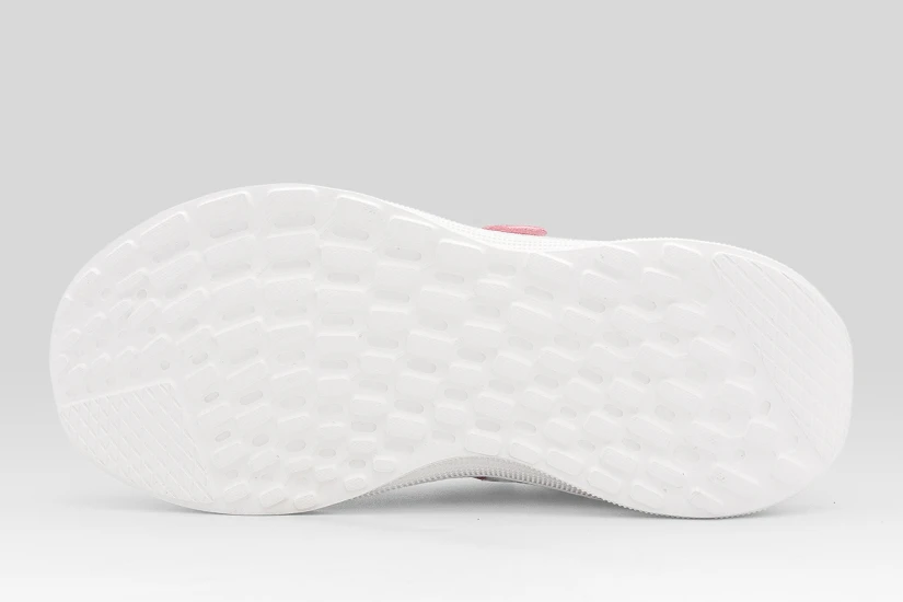 Fila Abel 4 Nanobionic Velcro Παιδικά Sneakers Ροζ, Μαύρα, Λευκά