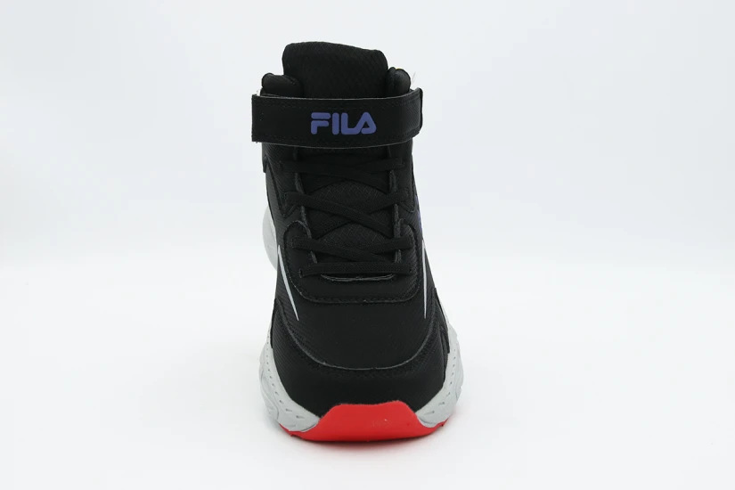 Fila Strong 4 V Nanobionic Παιδικά Sneakers Μαύρα, Γκρι, Κίτρινα