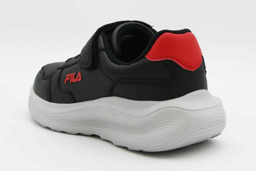 Fila Memory Fast 8 V Παιδικά Sneakers Μαύρα, Κόκκινα, Γκρι Ανοιχτό