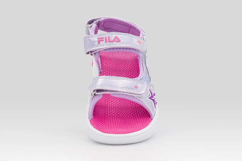 Fila Mermaid Velcro Lights Παιδικά Σανδάλια Λιλά, Διάφορα Χρώματα