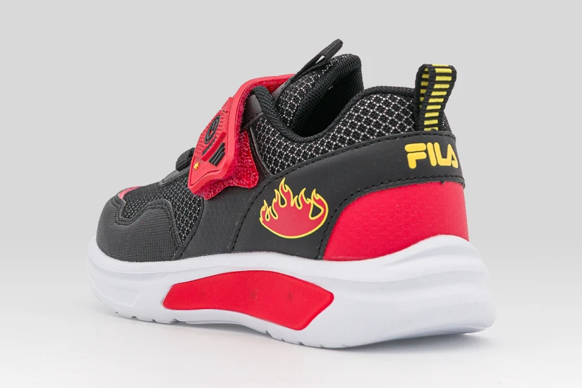 Fila Firefighter Velcro Lights Παιδικά Sneakers Μαύρα, Κόκκινα, Διάφορα Χρώματα