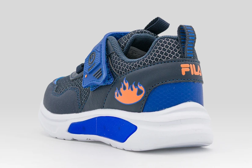 Fila Firefighter Velcro Lights Παιδικά Sneakers Μαύρα, Μπλε Σκούρο, Διάφορα Χρώματα