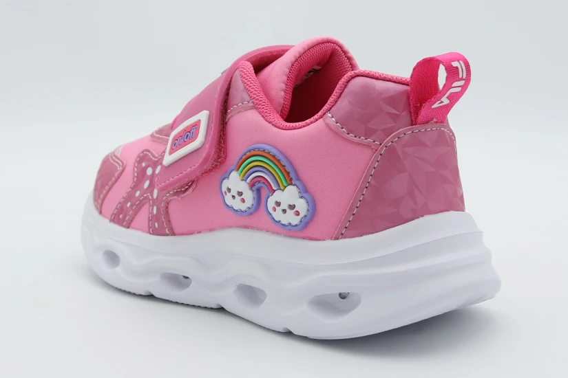 Fila Rainbow V Παιδικά Sneakers Ροζ, Λευκά, Διάφορα Χρώματα