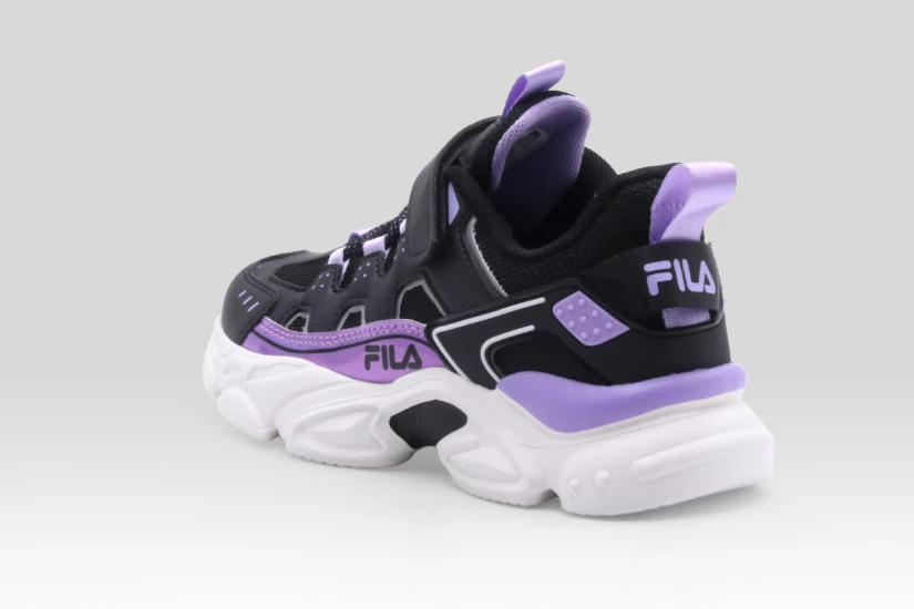 Fila Memory Spinel 3 V Παιδικά Sneakers Μαύρα, Μωβ, Λευκά