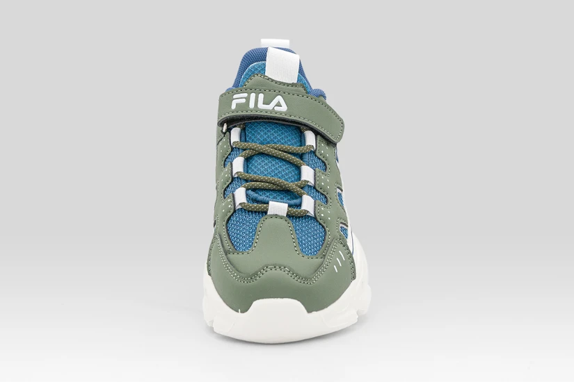 Fila Memory Spinel 3 V Παιδικά Sneakers Λαδί, Μπλε, Λευκά