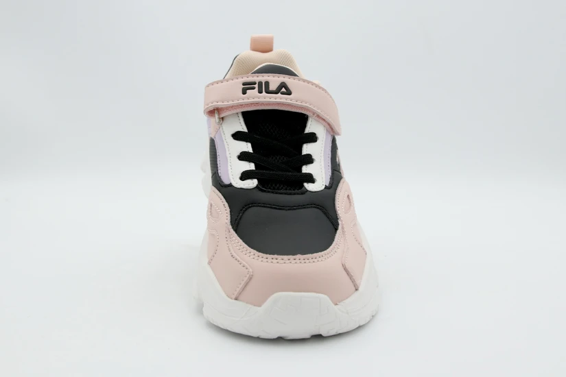 Fila Memory Palma 2 V Παιδικά Sneakers Ροζ, Μαύρα, Λευκά