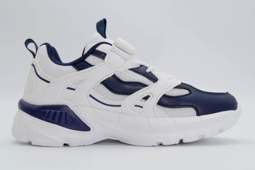 Fila Memory Hoppie V Παιδικά Sneakers Λευκά, Μπλε Σκούρο