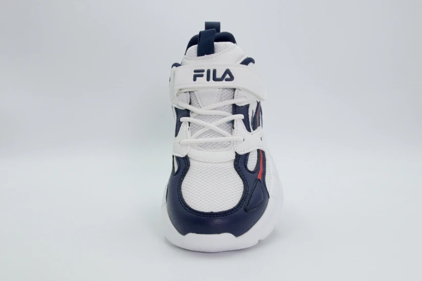 Fila Memory Hoppie V Παιδικά Sneakers Λευκά, Μπλε Σκούρο