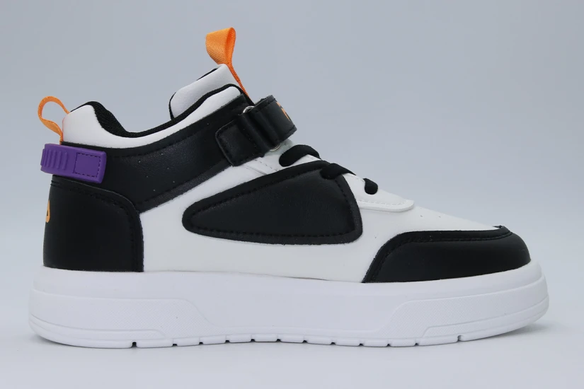 Fila Memory Ayo 4 V Παιδικά Sneakers Λευκά, Μαύρα, Πορτοκαλί, Μωβ