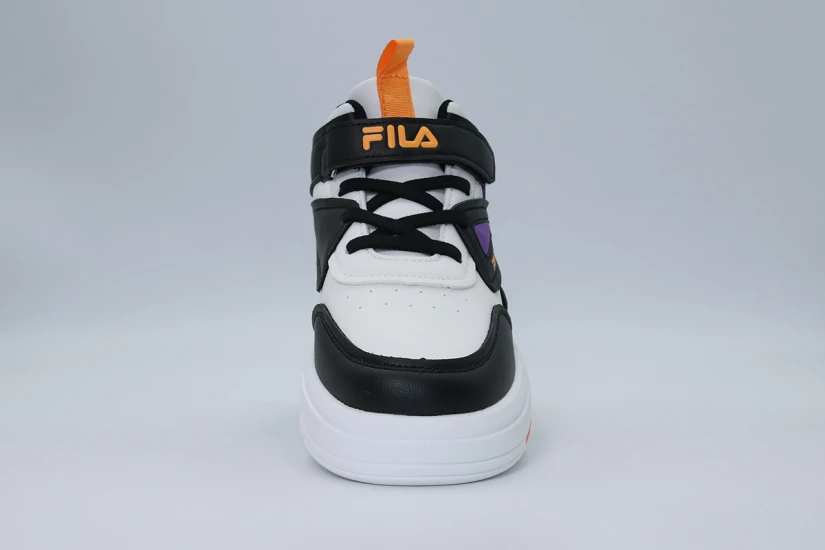Fila Memory Ayo 4 V Παιδικά Sneakers Λευκά, Μαύρα, Πορτοκαλί, Μωβ