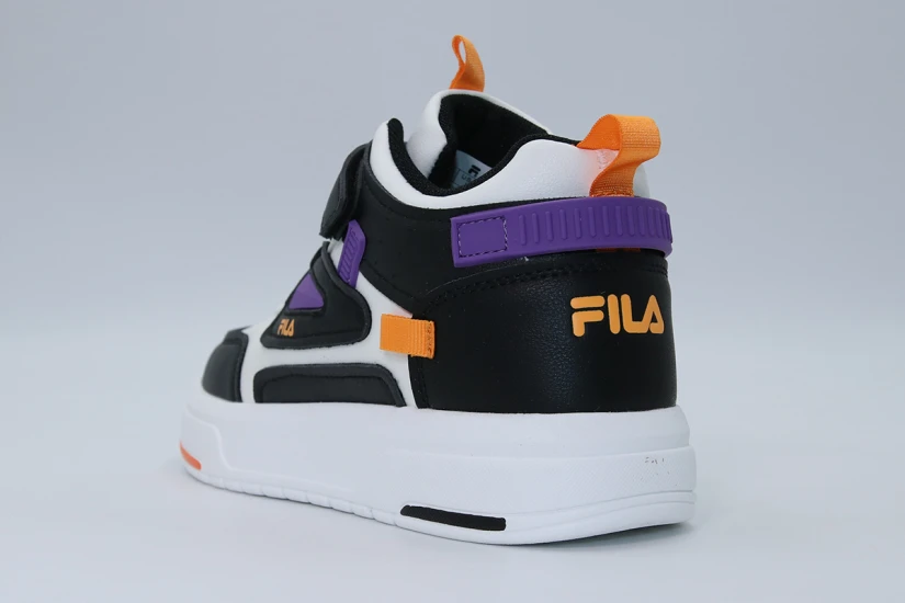 Fila Memory Ayo 4 V Παιδικά Sneakers Λευκά, Μαύρα, Πορτοκαλί, Μωβ
