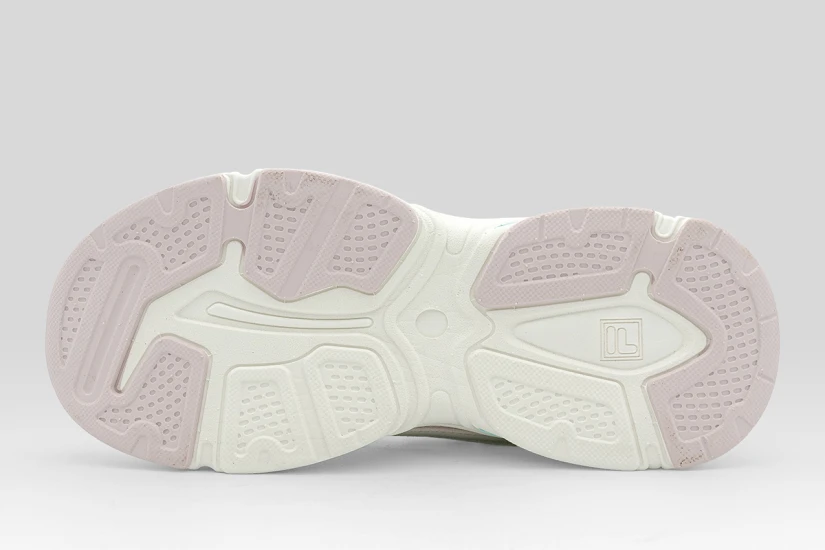 Fila Space 4 Memory Velcro Παιδικά Sneakers Λευκά, Μωβ, Σιέλ
