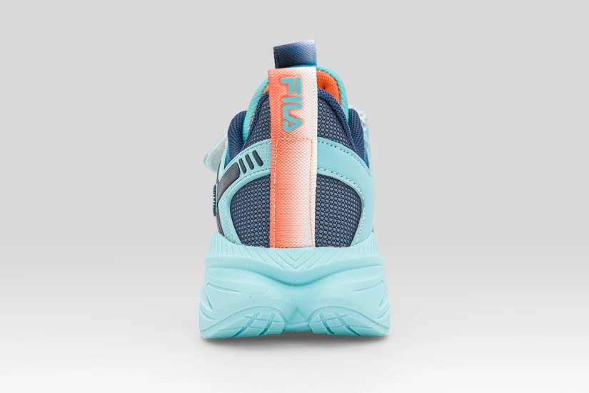 Fila Motion 5 Memory Velcro Παιδικά Sneakers Τυρκουάζ, Μπλε Σκούρο